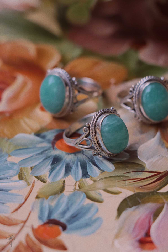 Greek Ocean Silver Ring 