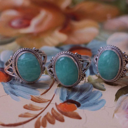 Greek Ocean Silver Ring 