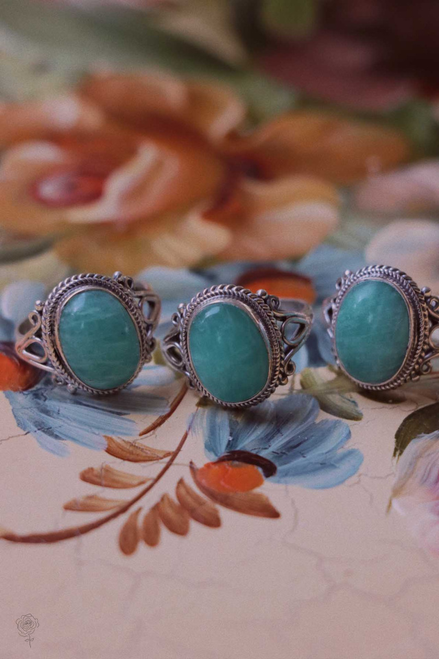 Greek Ocean Silver Ring 