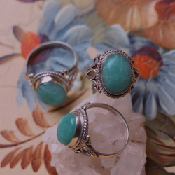 Greek Ocean Silver Ring 