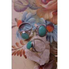 Greek Ocean Silver Ring 