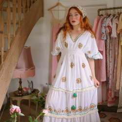 Green Boho Sola Maxi Dress