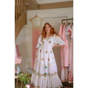 Green Boho Sola Maxi Dress