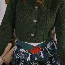 Classic Green Vintage Cardigan | S