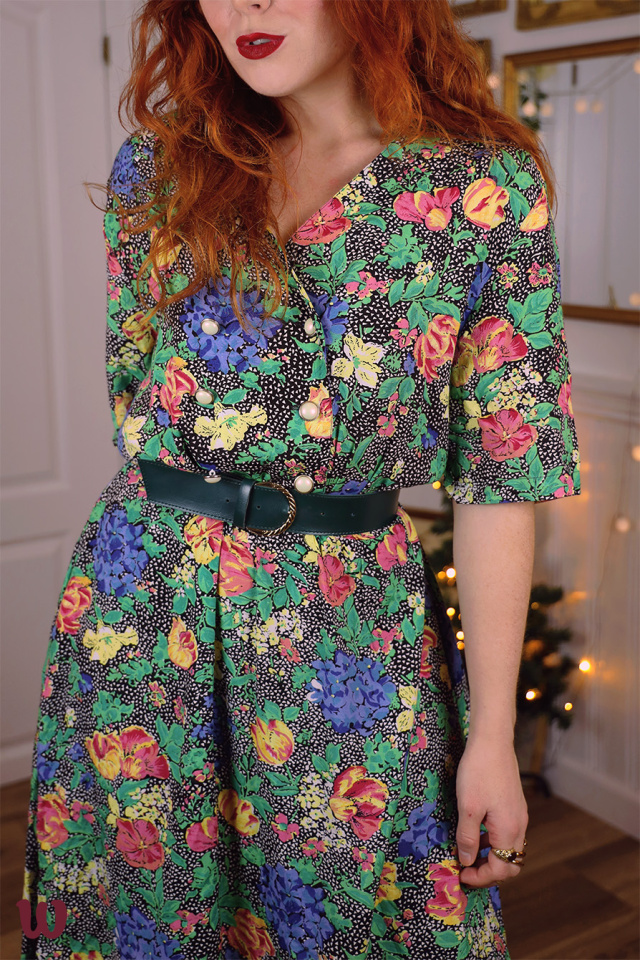 Floral Vintage Dress | L