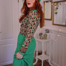 Funky Green Paisley Vintage Maxi | S