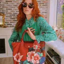 Green Paisley Vintage Blouse | S