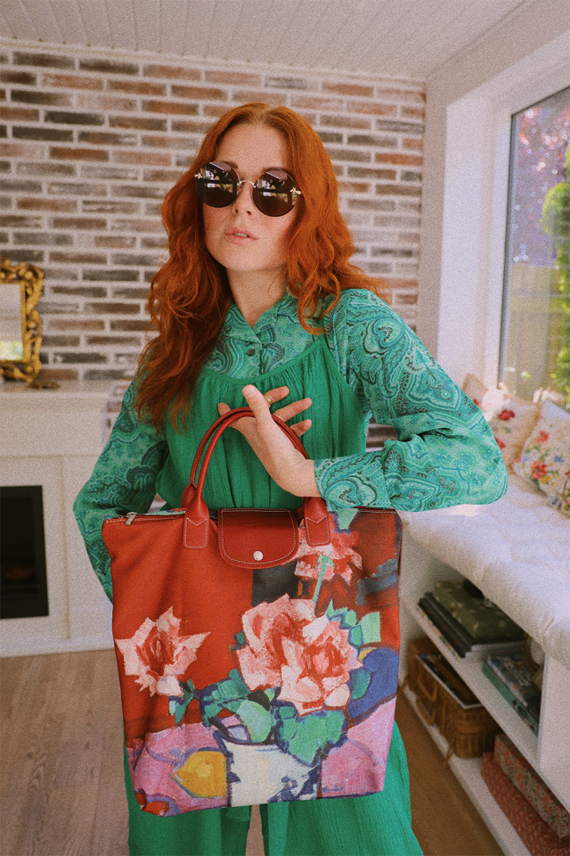 Green Paisley Vintage Blouse | S