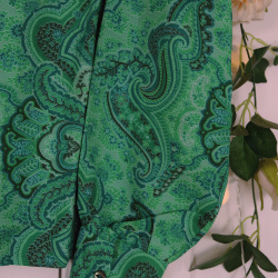 Green Paisley Vintage Blouse | S