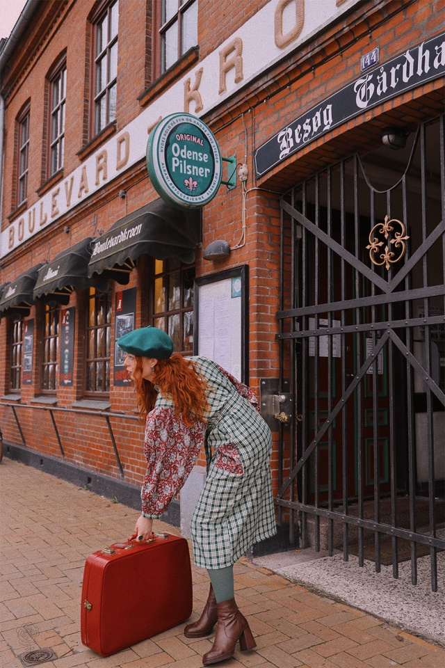 Green Mellow Midi Cotton Dress 