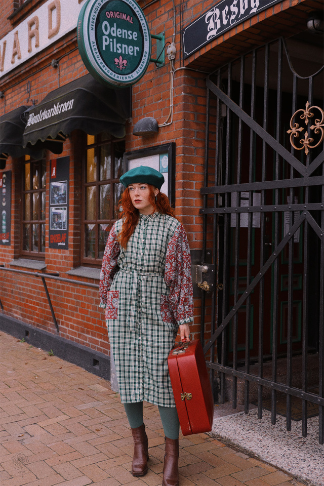 Green Mellow Midi Cotton Dress 
