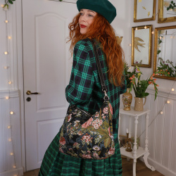 Green Plaid Vintage Blazer Jacket | M/L