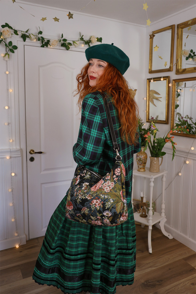 Green Plaid Vintage Blazer Jacket | M/L
