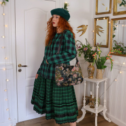 Green Plaid Vintage Blazer Jacket | M/L