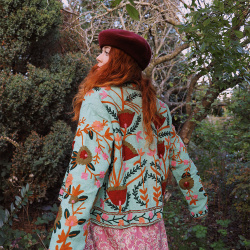 Green Suzani Floral Jacket 
