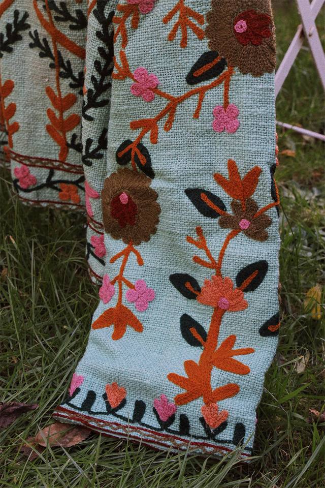 Green Suzani Floral Jacket 