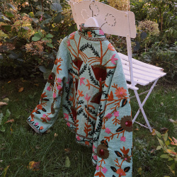 Green Suzani Floral Jacket 