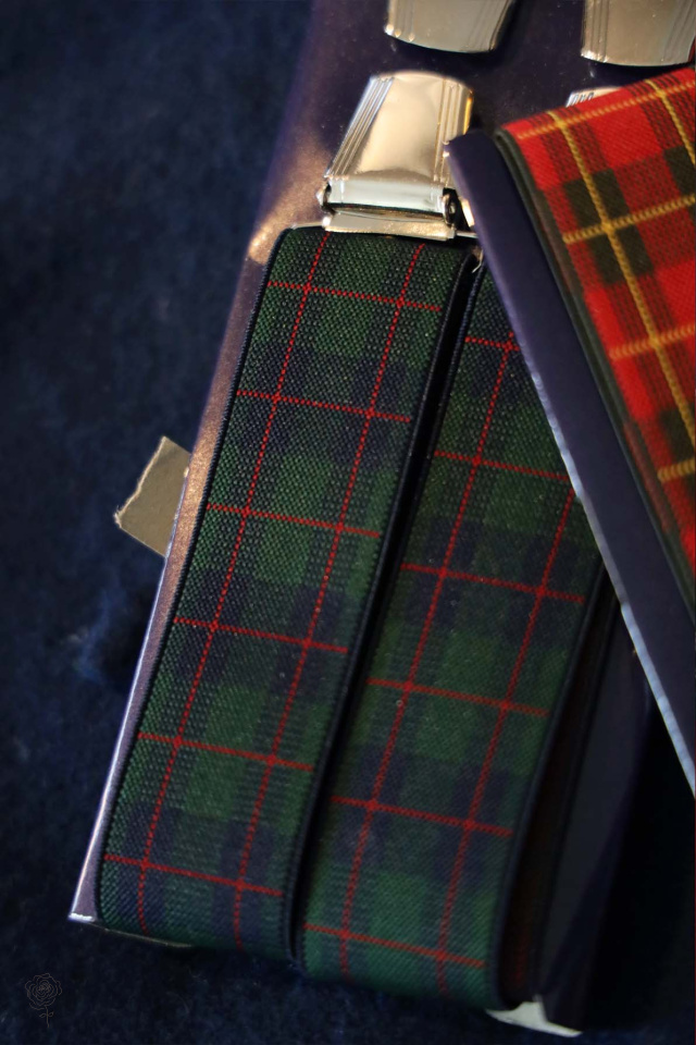 Retro Inspired Plaid Braces