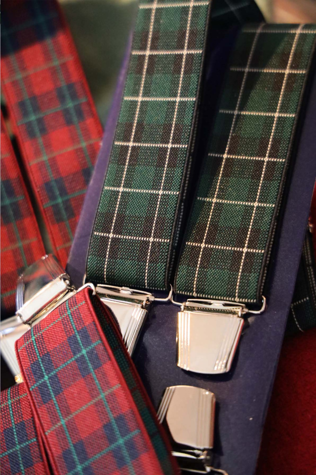 Retro Inspired Plaid Braces