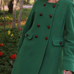 Soft Green Vintage Wool Coat | M