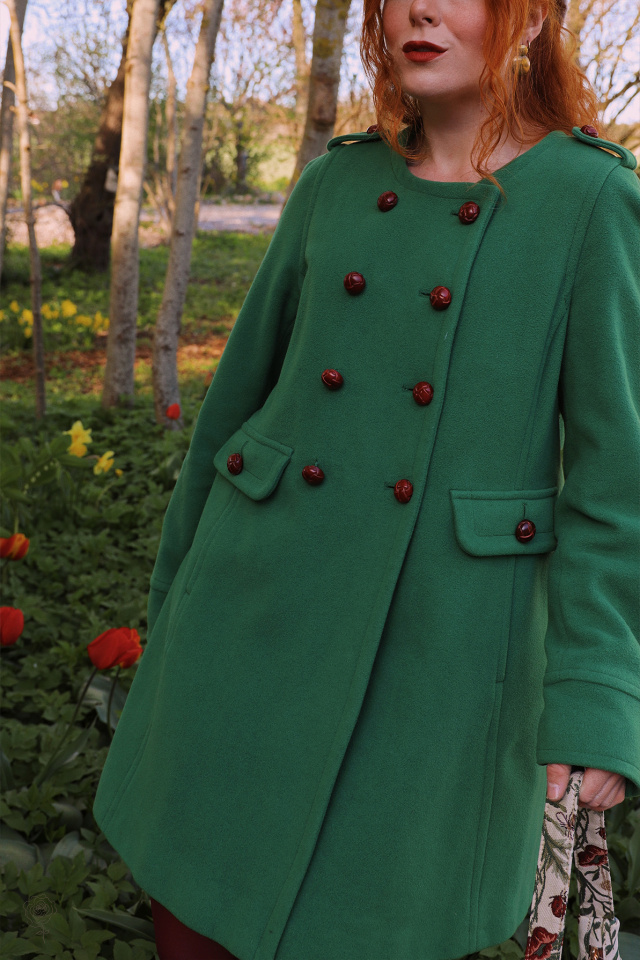 Soft Green Vintage Wool Coat | M