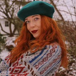 Grey Patterned Handknitted Vintage Sweater | XXL/XXXL