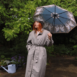 Grey Warm Lining Trenchcoat | L