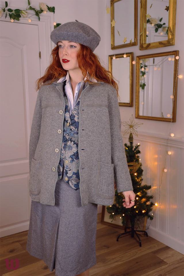Grey Vintage Wool Jacket | S
