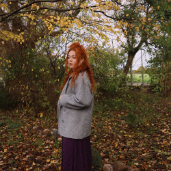 Grey Wool Vintage Coat | S