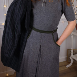 Grey Wool Vintage Skirt | S