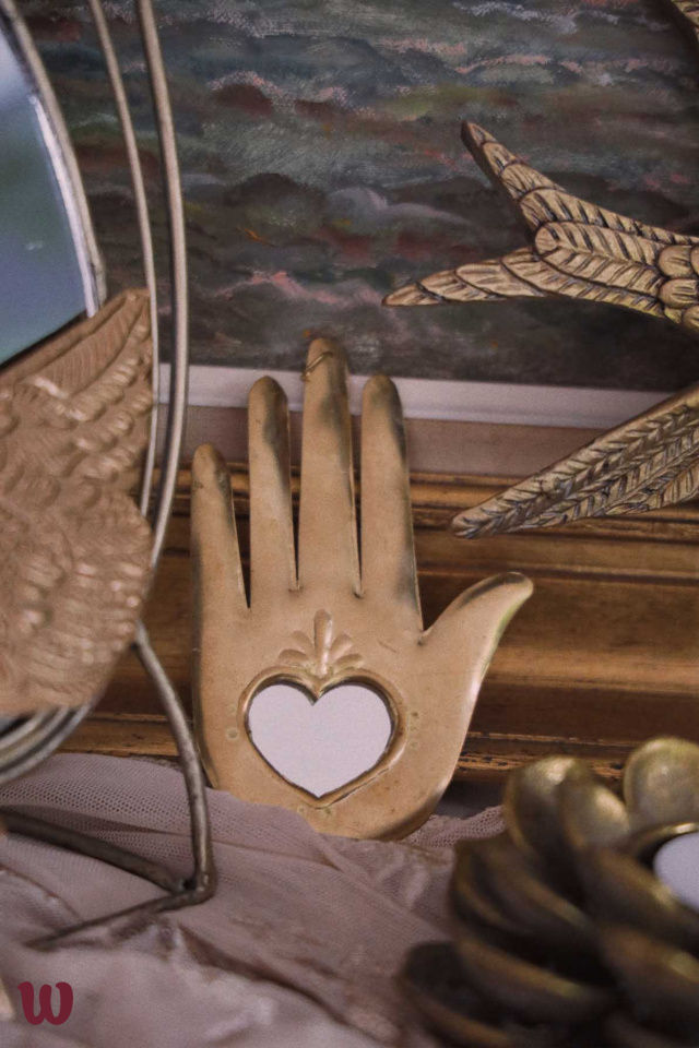 Small Hand Mirror Wall Decoration
