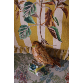 Handpainted Brown Ceramic Blackbird 