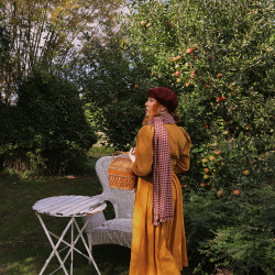 Golden Yellow Thick Vintage Gown | S