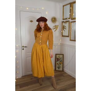 Happy Yellow Thick Vintage Gown | S