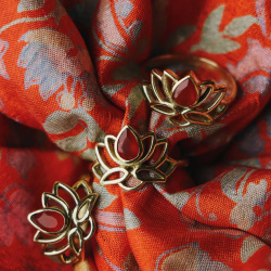 Healing Lotus Brass Ring