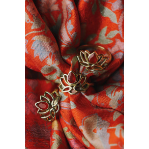 Healing Lotus Brass Ring