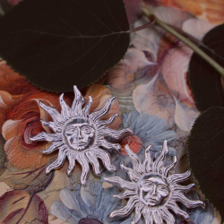 Silver Helios Earrings | Desperate Jewlery
