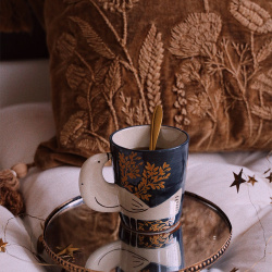 Blue Hezha Bird Mug 