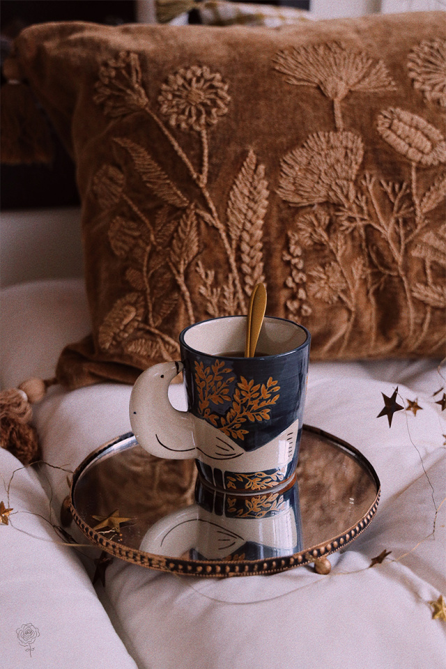 Blue Hezha Bird Mug 