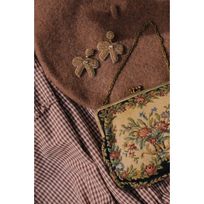 Holly Gold Bow Earrings 