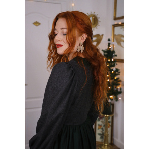 Holly Gold Bow Earrings 