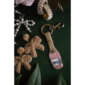 Holly Ros Beaded Keychain 