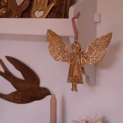 Angel Brass Wall Decoration