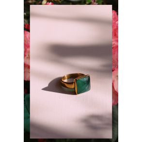 Jade Square Ring 