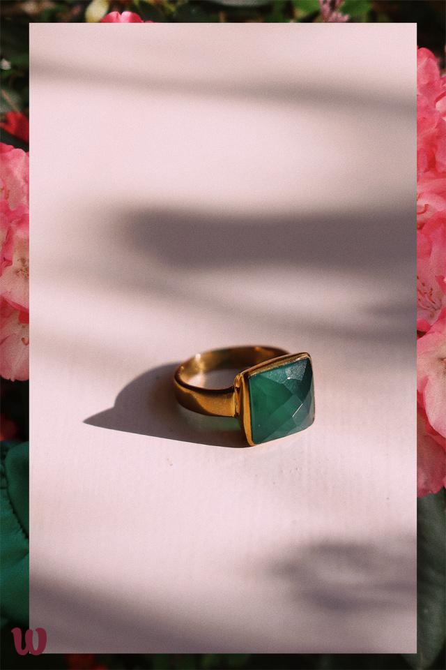 Jade Square Ring 