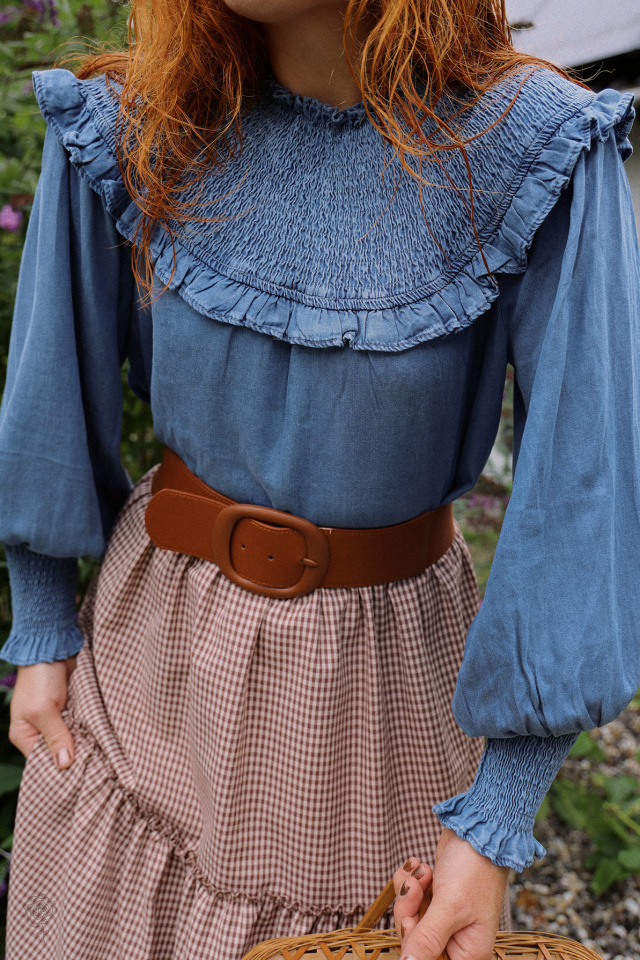 Autumn Kiss Jeans Blouse 