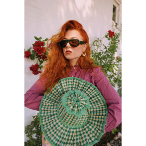 July Sun Badass Green Sunglasses