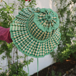 July Sun Green Beach Hat 
