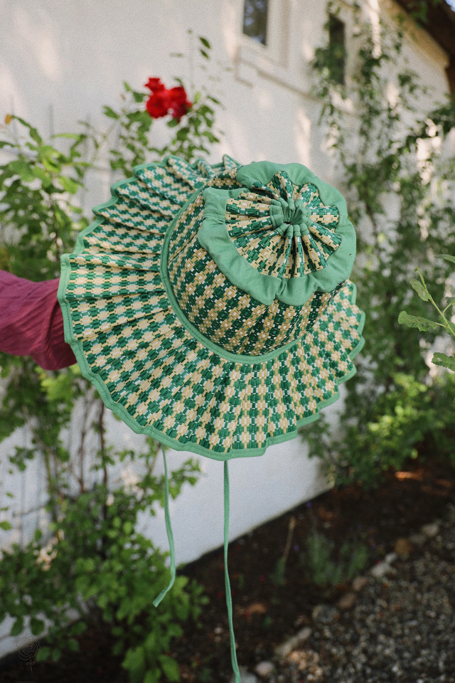 July Sun Green Beach Hat 