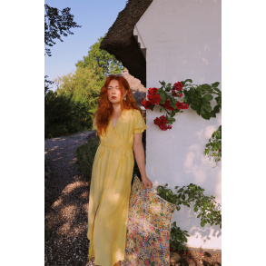 Summer Sun Yellow Maxi Dress 